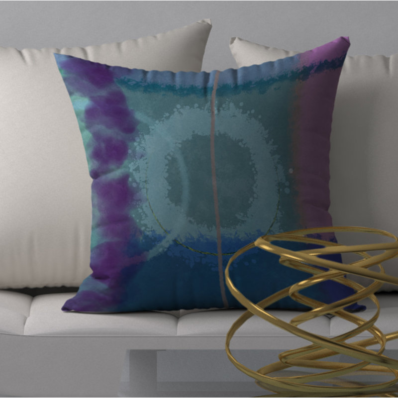 Abstract Reversible Throw Pillow, 20" H x 20" W