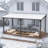 Hardtop Gazebo With Galvanized Steel Sloping Roof-124065811