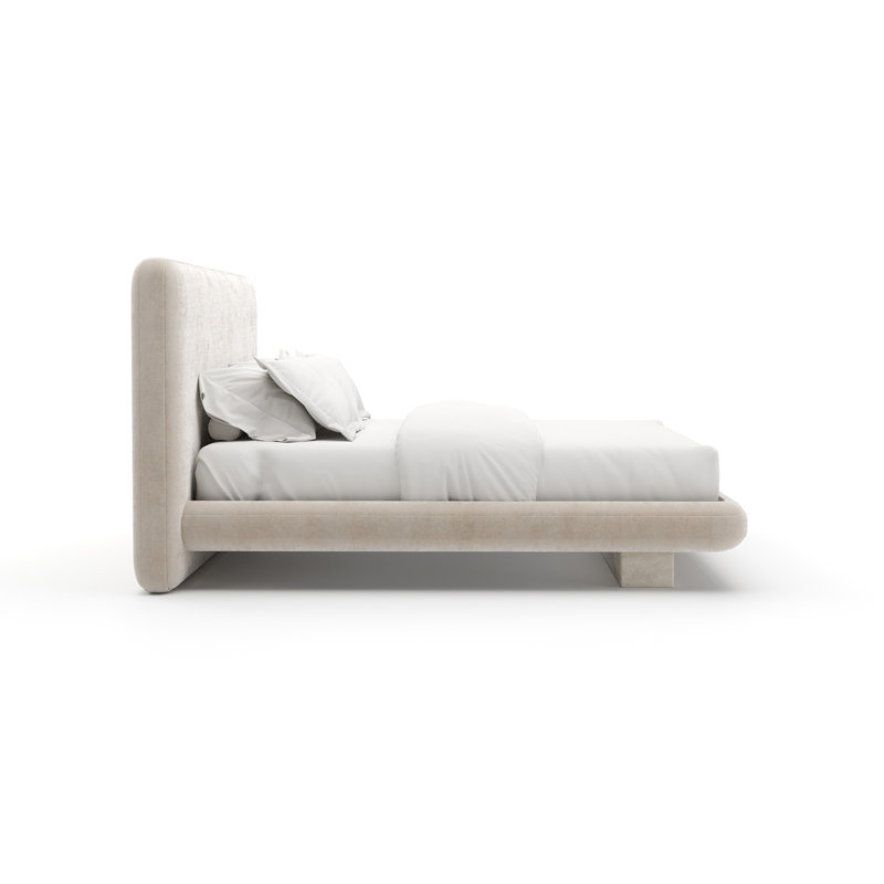 *Overlap Uph Bed, Ivory, King