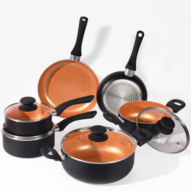 Fruiteam 9 - Piece Non-Stick Aluminum Cookware Set FT-CSWGNT06-WF