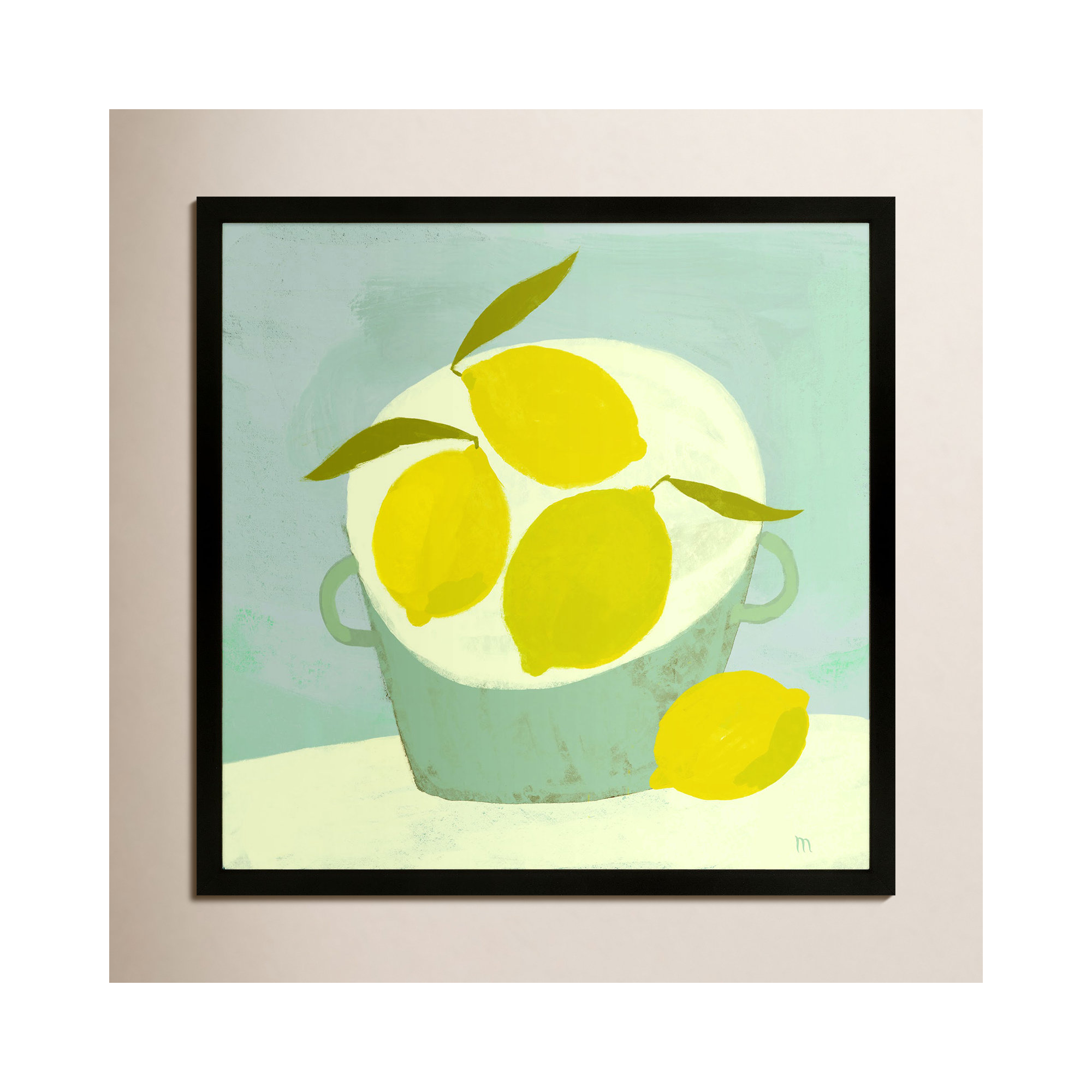 Summer Basket by StudioM, 16" H x 16" W x 1.25" D, Black