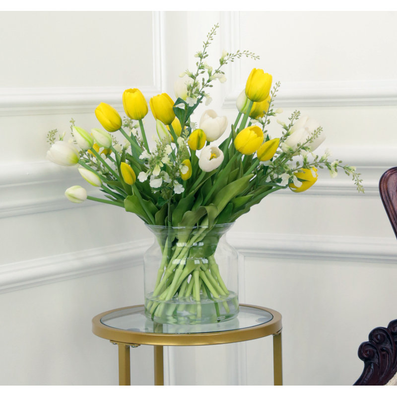 Tulip Jar - 16 Inches, Yellow