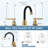 2-handle Bathroom Faucet with Drain Assembly-74247315