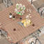 Ensemble de salle à manger de patio avec table carrée 59 "et chaises de salle à manger avec accoudoirs PVC-coated polyester-233950660