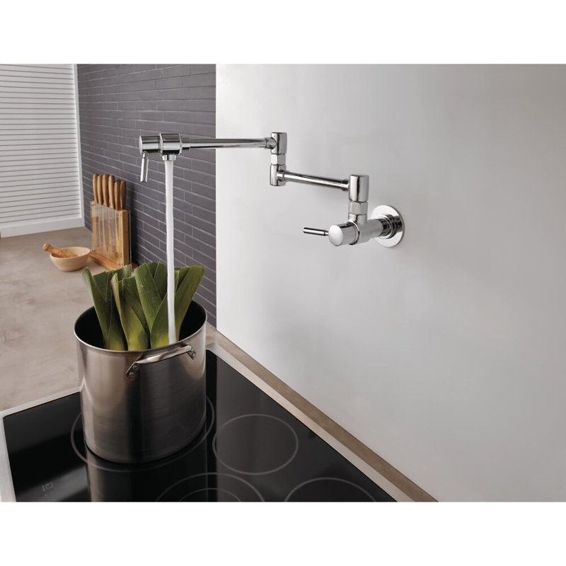 Brizo Euro Linear Wall Mount Pot Filler, Chrome