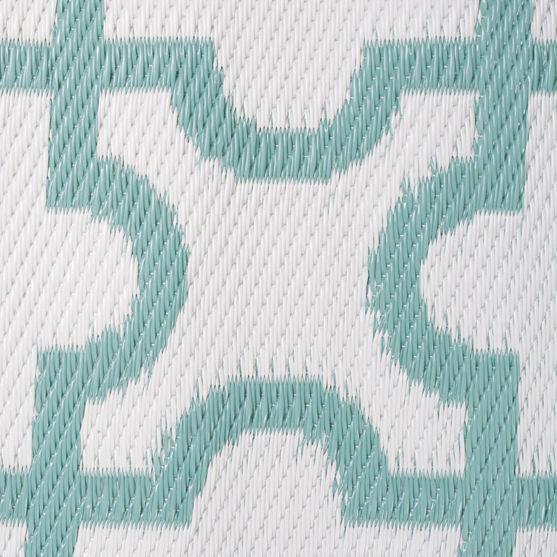 Tapis à motif treillis olive / blanc Shugar
