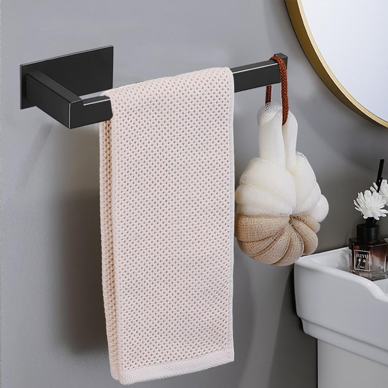 Anneau à serviette en acier inoxydable 9 po SUS304 noir mat