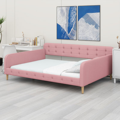 Upholstered Daybed With 4 Support Legs