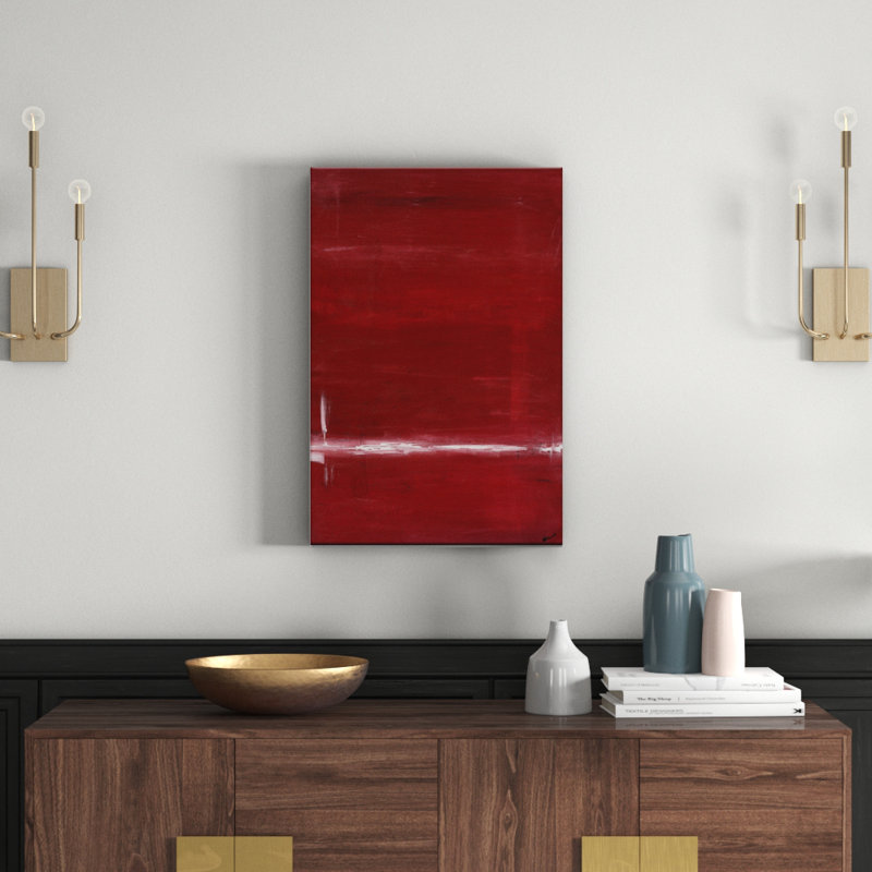 Red by Patricia Baliviera - Painting on Canvas, 76cm H x 51cm W, Wrapped Canvas