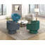 Fauteuil d'appoint en velours, fauteuil pivotant confortable à dossier 1 pièce-1619413104