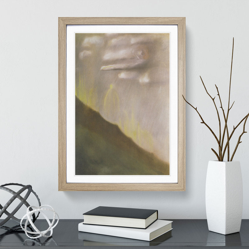 Deluge Vol.2 by Mikalojus Konstantinas - Picture Frame Graphic Art, Oak Framed, 65cm H x 48cm W x 2cm D