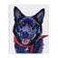 Chien noir avec toile Bandana, design par Tatiana Roberts-321178421