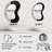 Garvice Balance Black White Minimal White Circle - Landscape Line Art Asymmetrical Large Wall Mirror, Modern Freeform Unique Mirror, Printed Metal Art-1335247683