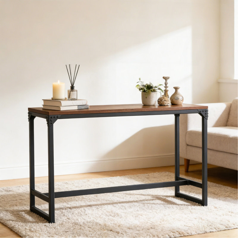 Minimalist Contemporary Industrial Bar/Cocktail Logan Table