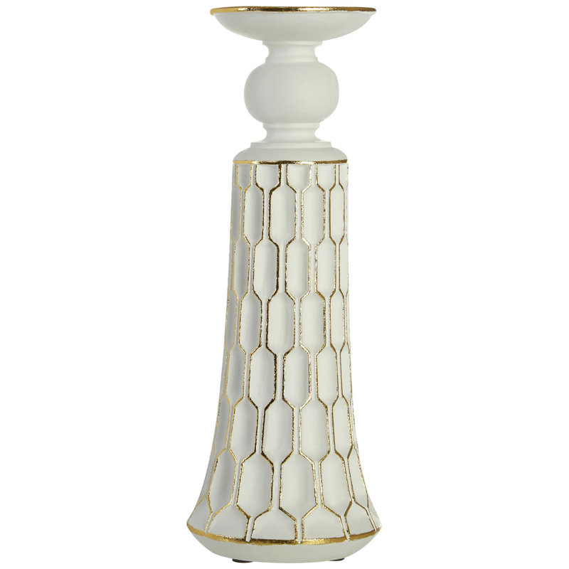 Eager Plastic / Acrylic Floor Candlestick, 36cm H x 12cm W x 12cm D