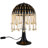 Bohemian-style Table Lamp With Rope & Crystal Black Desk Lamp