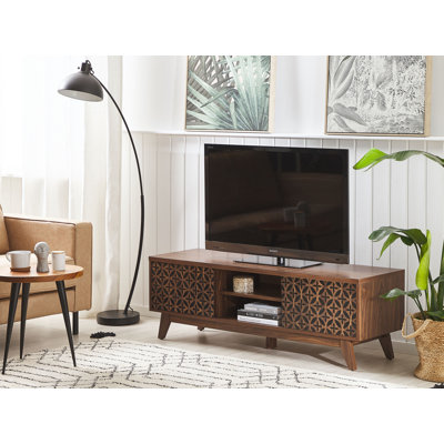 Tv Stand Dark Wood Rockcale