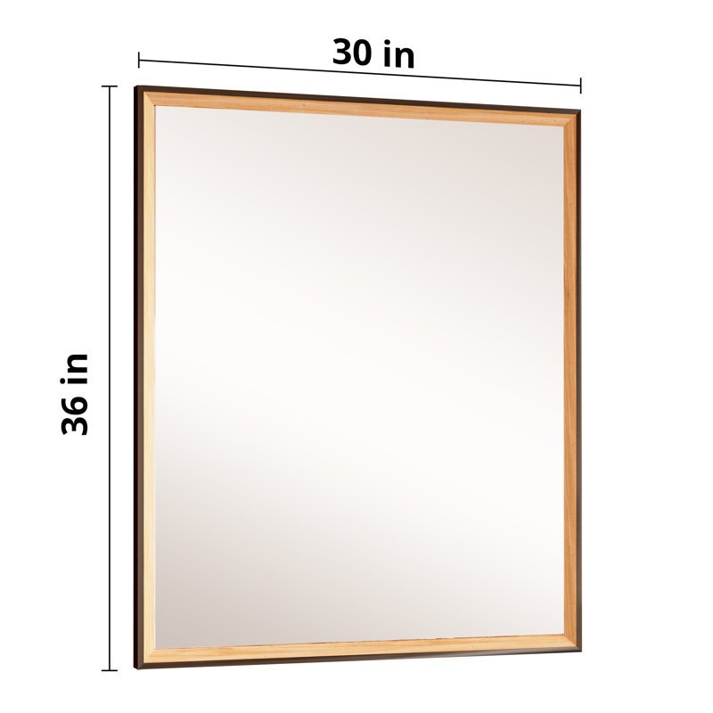 Ascuaga Glass Rectangle Wall Mirror, 30" x 36"
