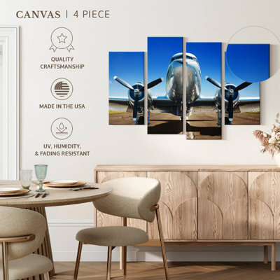 Avion de piste rétro
