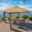 10 Ft. W x 12 Ft. D Iron Patio Gazebo