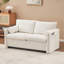 2 en blanc avec revêtement en chenille et mousse haute stable pour un confort familial-1336276162-1336276223