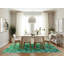 Tapis vert à motif floral-1729419990
