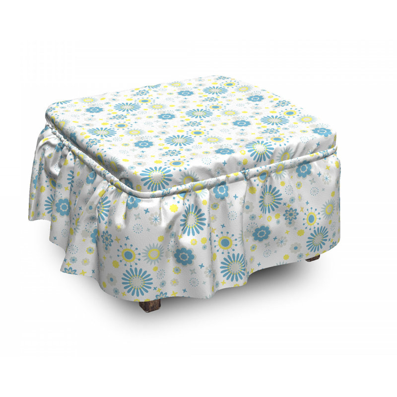 Box Cushion Ottoman Slipcover