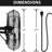 Wall-Mount Industrial Fan,3 Speeds Air Circulation,For Outdoor/Indoor-110870886