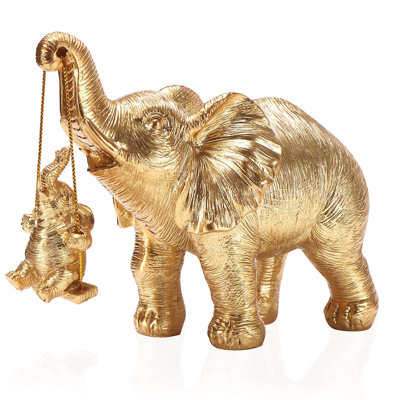 Elephant Sculpture Figurine Handcrafted Home Decor  
