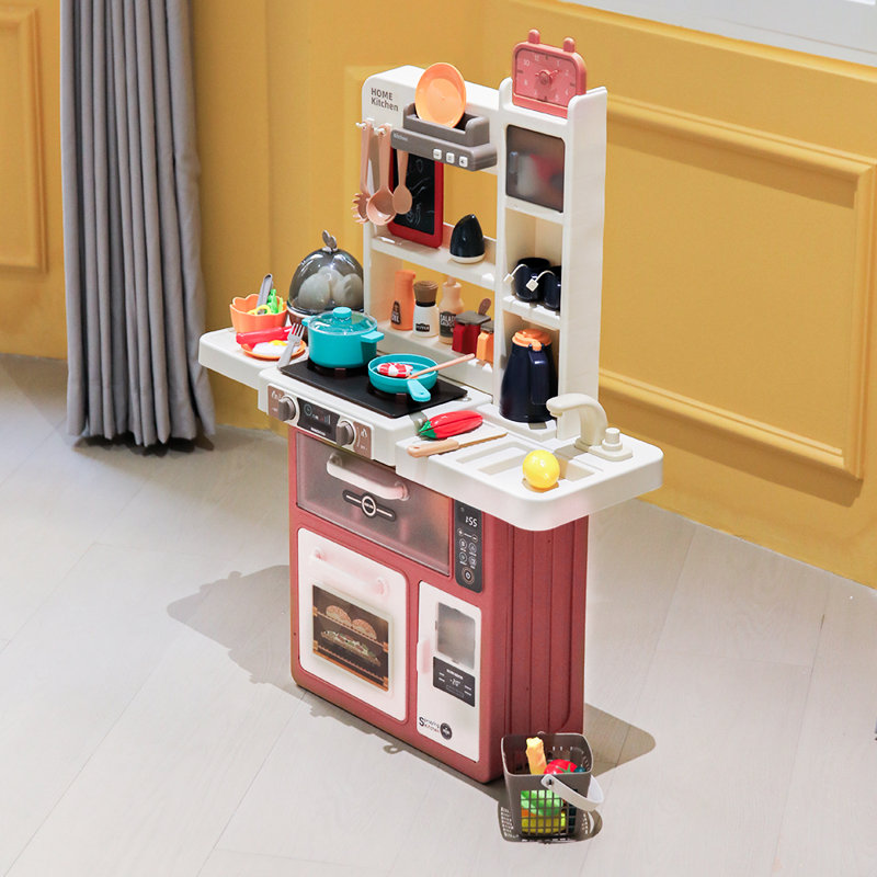 Kidkid Play Kitchen Set, Red