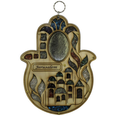 Wood Hamsa
