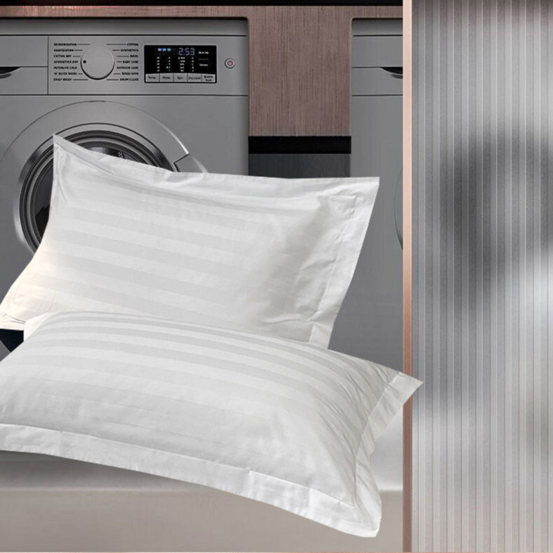 Cotton Striped Duvet Cover with Pillowcases Included, King Duvet Cover + 2 Standard Pillowcases