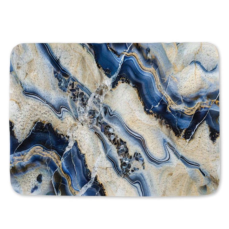 Tapis de bain en microfibre / microsuède, L 17 po x L 24 po
