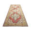 One-of-a-Kind Hand-Knotted 1960s 4'8" x 11'6" Runner Wool Area Rug in Red/Yellow/Brown