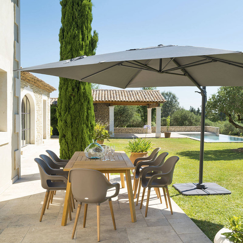 Andreous 300cm Cantilever Parasol, Black