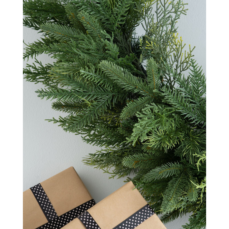 Faux Fir 100cm Wreath