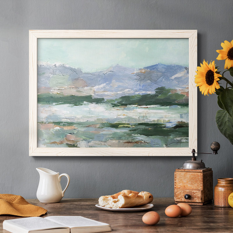 «Pastel Mountain View II», reproduction d'art sur toile, Blanc, H 18 po x l 26 po x P 1,5 po