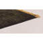 Tapis zone en laine noir/brun 5 pi 4 po x 7 pi en laine one-of-of-kind à la main noué la new age Nash