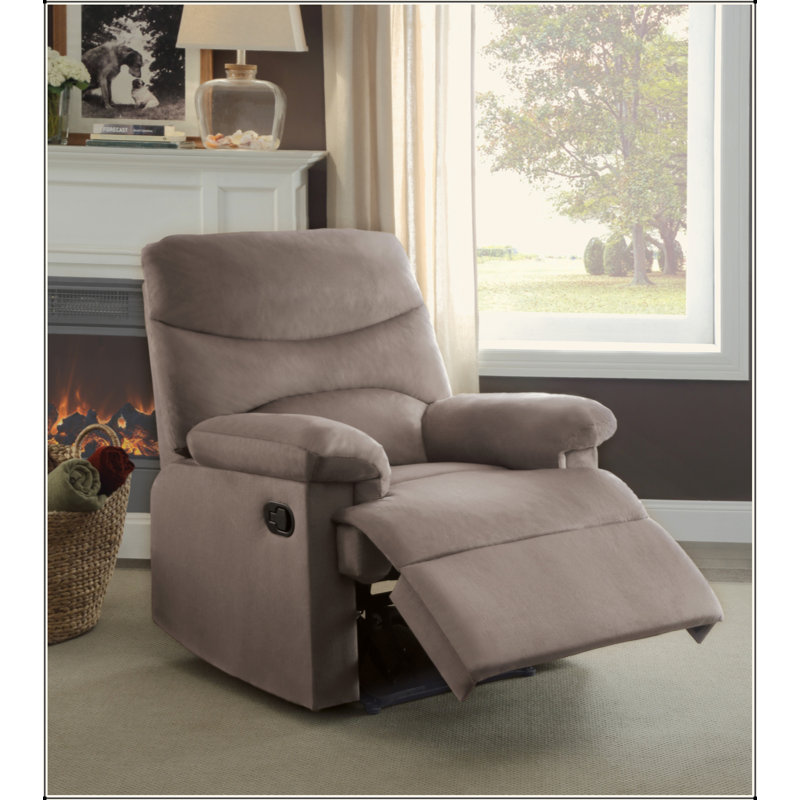 Fauteuil inclinable en tissu tissé, Marron clair