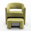 Fauteuil demi-tonneau avec repose-pieds Kyah-220945849