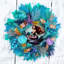 Couronne de sirène en faux vitrail