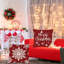 Ensemble de 4 housses de coussin de Noël pour décoration - taie d'oreiller 18 x 18 pour maison de campagne, canapé, lit, intérieur, hiver, vacances -114879097