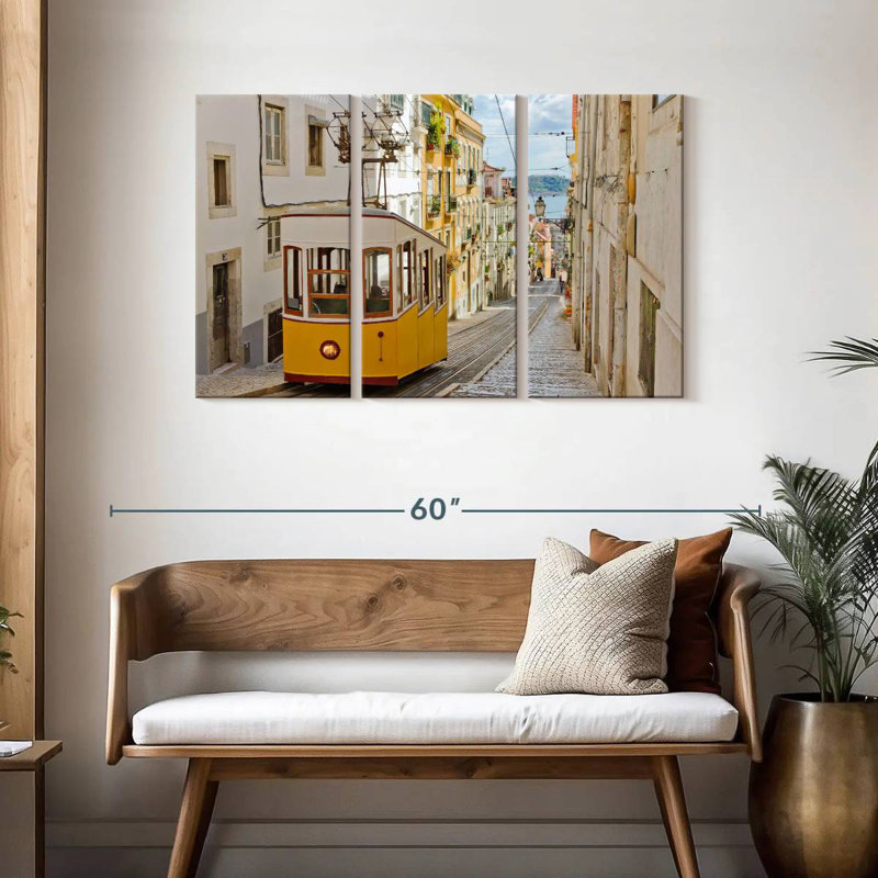 Sireci Gloria Funicular In Lisbon, 28" H x 45" W