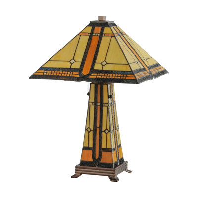 Lampe de table à base éclairée 25 po sierra prairie mission