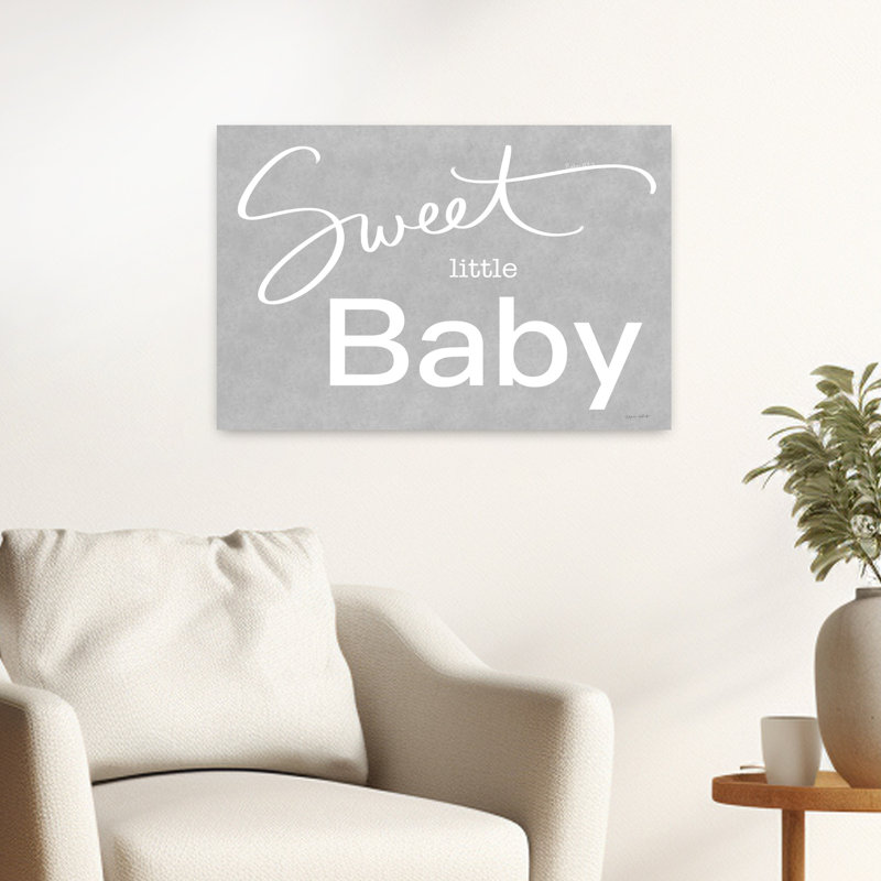 Sweet Little Baby, art contemporain abstrait, H 16 po x l 24 po