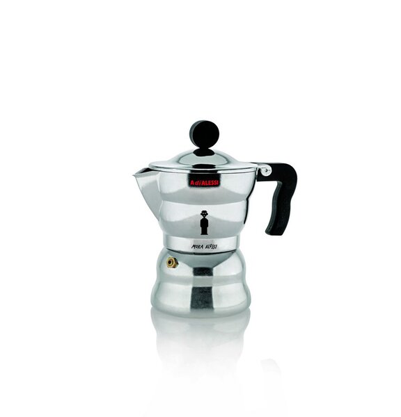 Moka Alessi Espresso Coffee Maker, 3 Cups