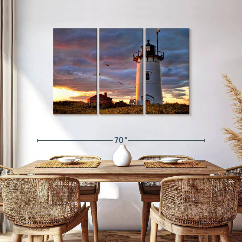 Lilie Race Point Lighthouse Sunset, 36" H x 57" W