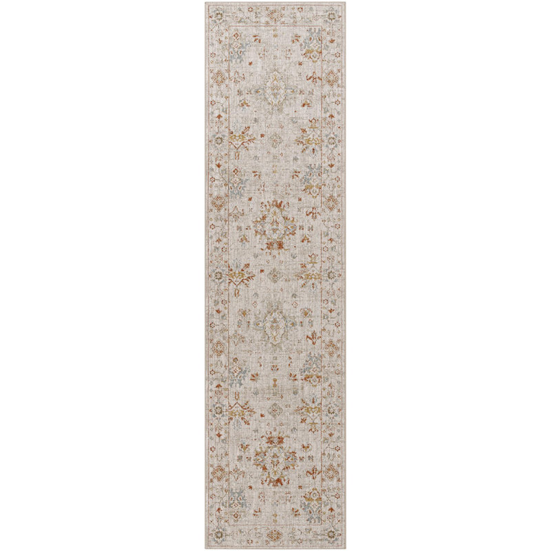 Tapis crème Finnlagh, Tapis de couloir 2 pi 7 po x 10 pi