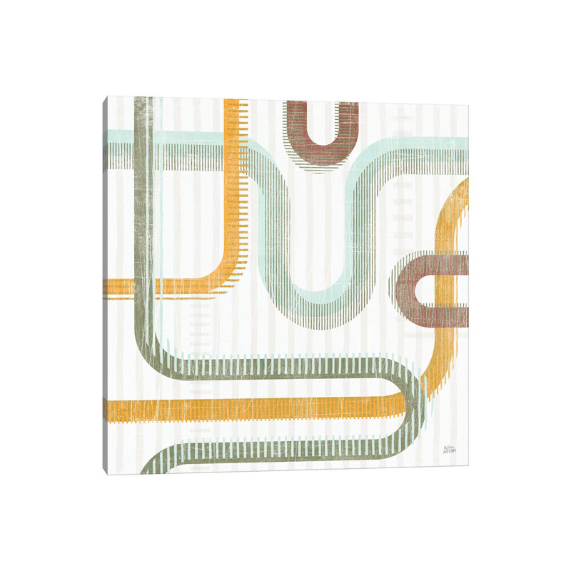 Subway Lines II by Melissa Averinos - Wrapped Canvas Print, 93.98 cm H x 93.98 cm W x 1.91 cm D