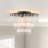 Icarus 3-Light Tiered Chandelier Shell Flush Mount Ceiling Light-1761483141